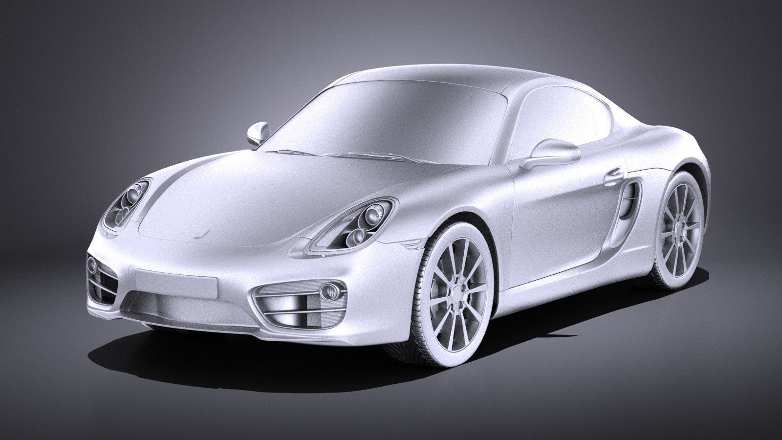 Porsche Cayman 2016 VRAY 3D model_8