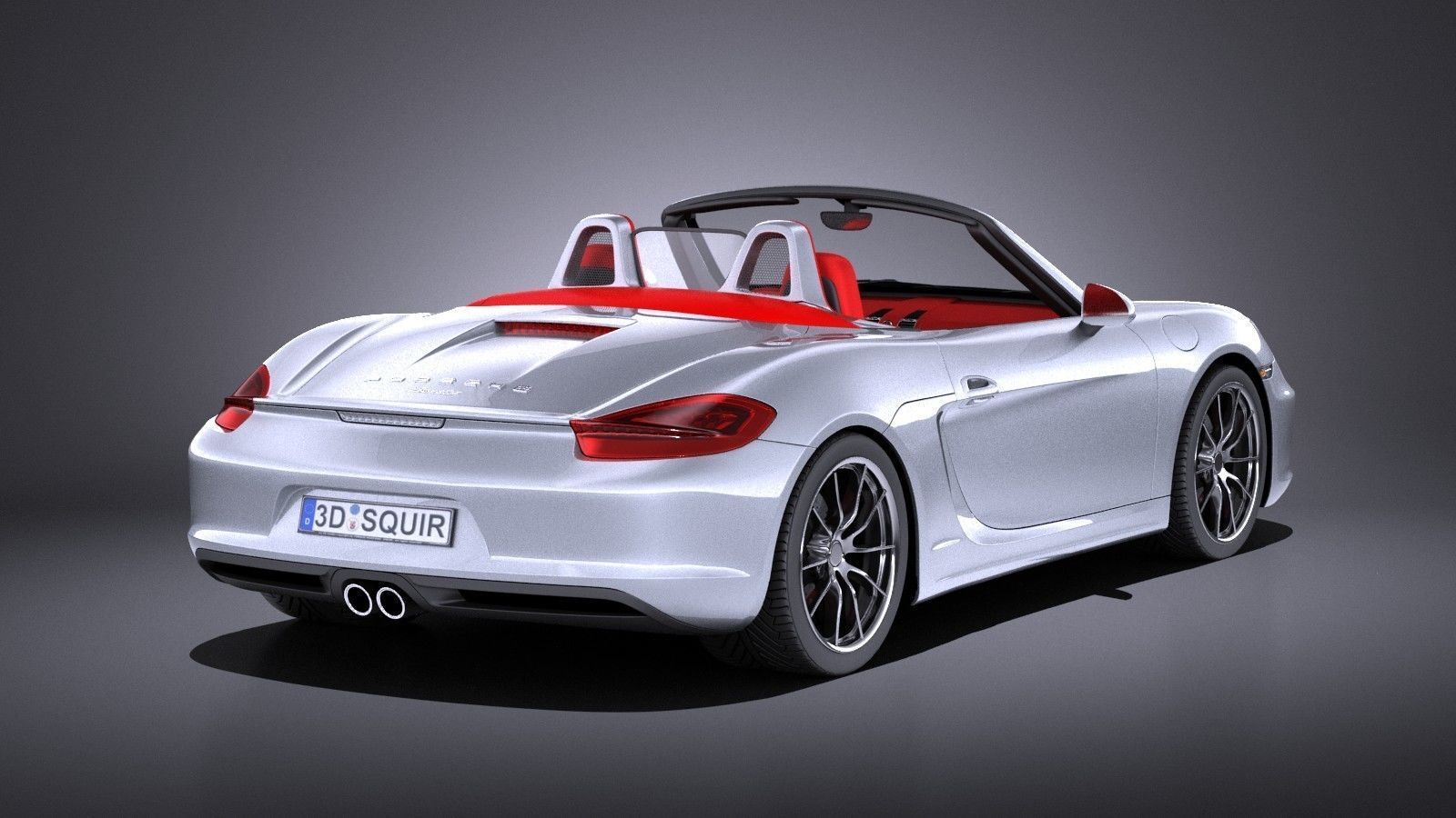 Porsche Boxster S 2016 VRAY 3D model_5