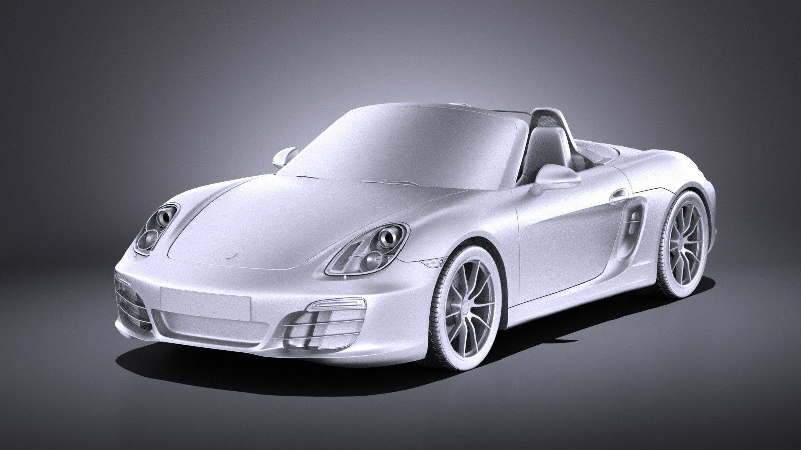 Porsche Boxster S 2016 VRAY 3D model_8