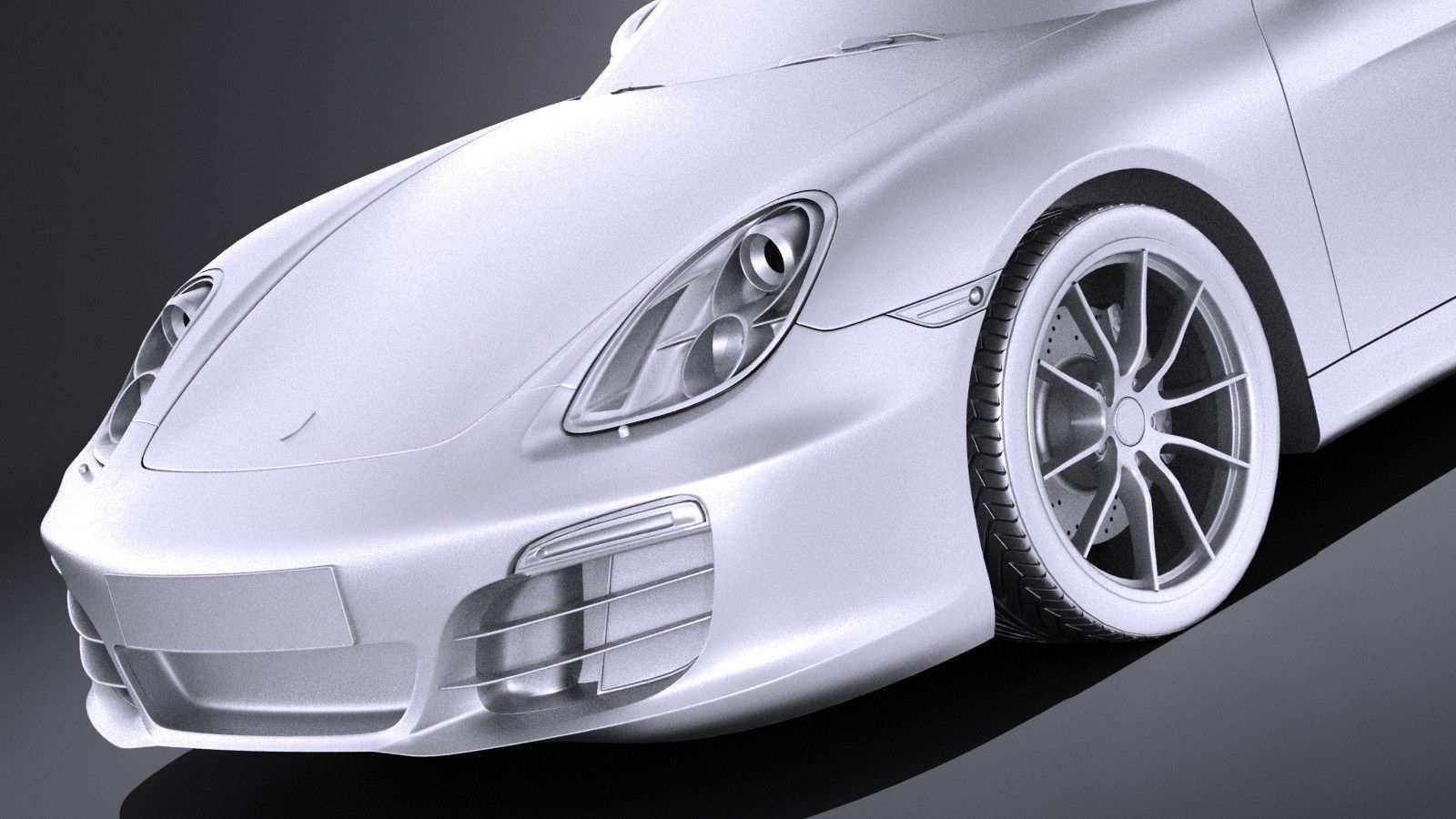 Porsche Boxster S 2016 VRAY 3D model_9