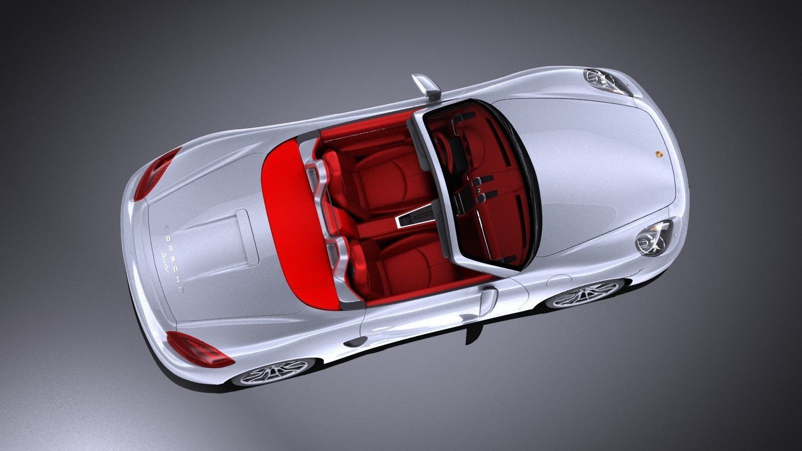 Porsche Boxster S 2016 VRAY 3D model_7