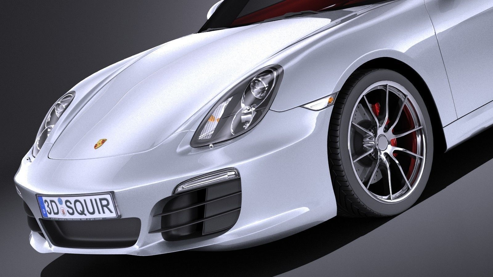Porsche Boxster S 2016 VRAY 3D model_2