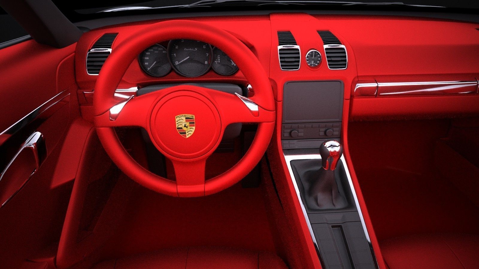 Porsche Boxster S 2016 VRAY 3D model_12