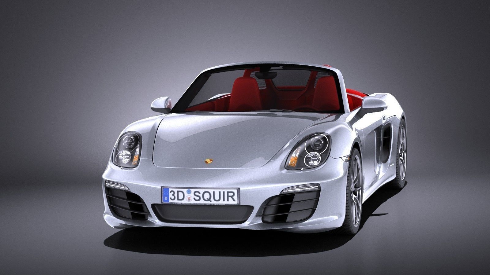 Porsche Boxster S 2016 VRAY 3D model_1