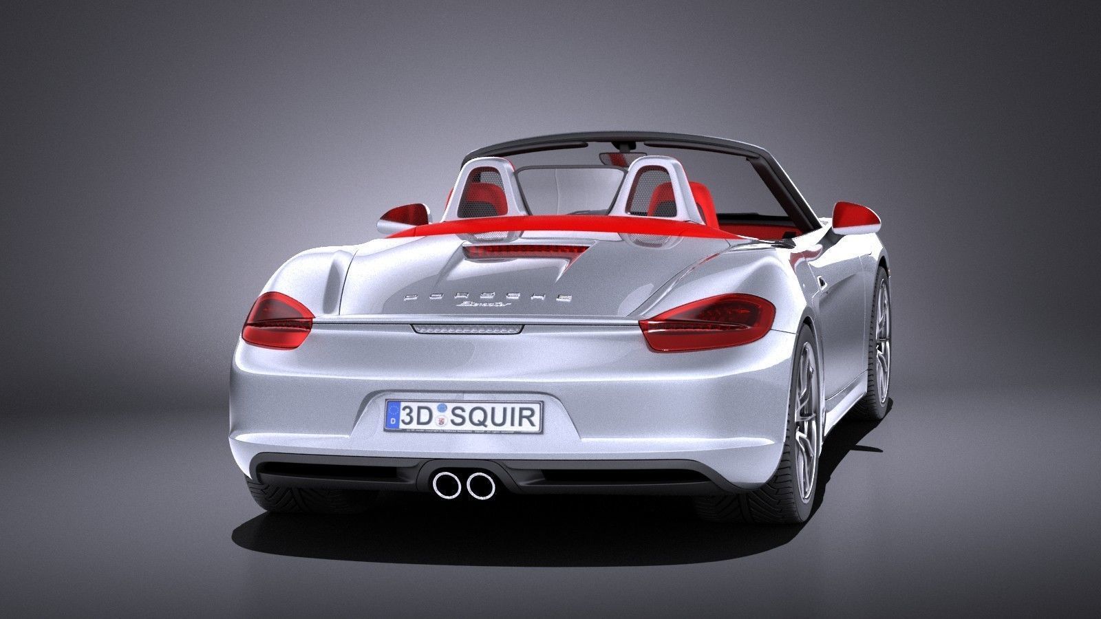 Porsche Boxster S 2016 VRAY 3D model_4
