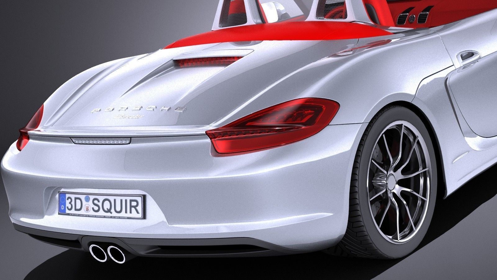 Porsche Boxster S 2016 VRAY 3D model_3