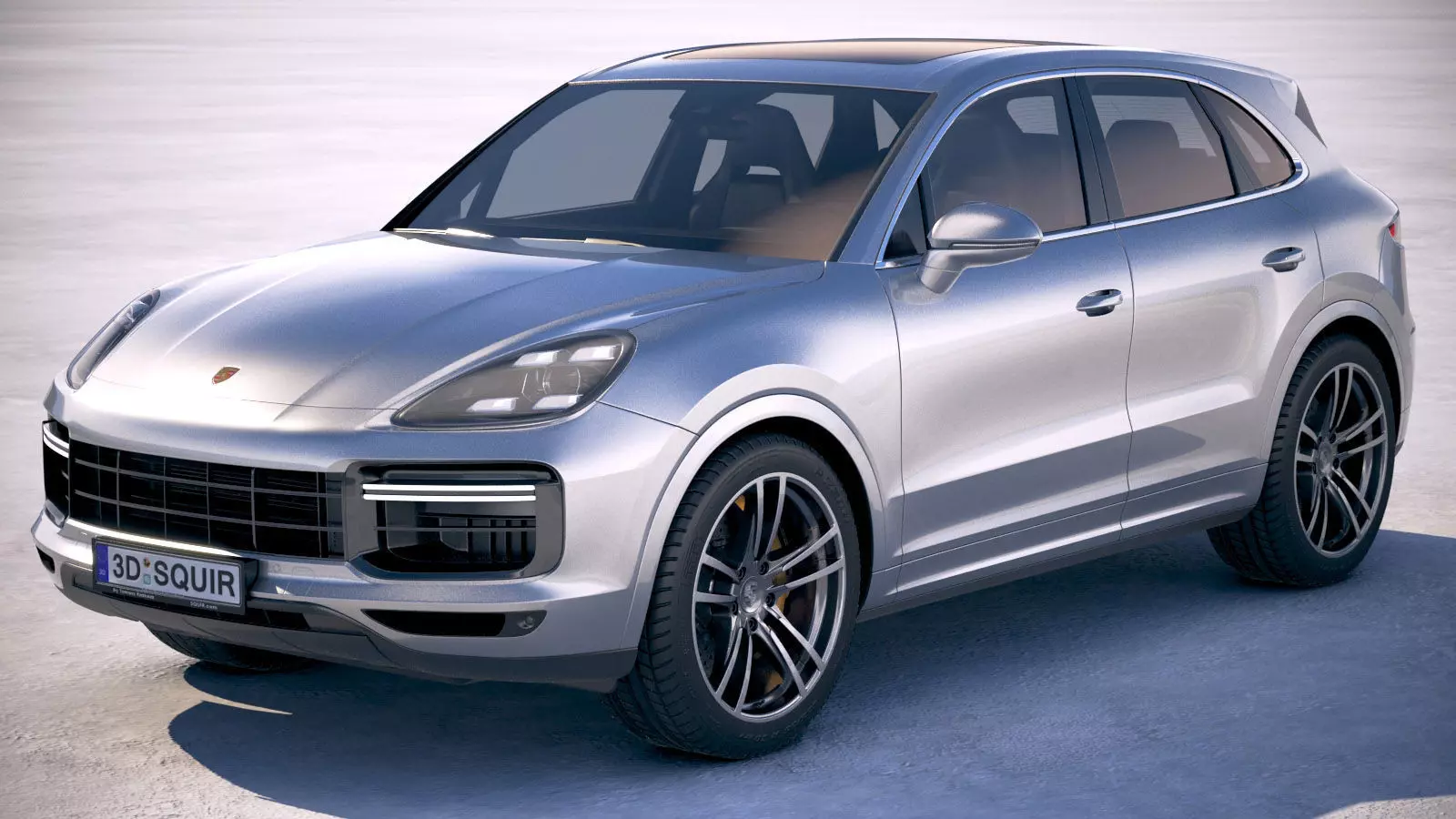 Porsche Cayenne Turbo 2018 3D model_0