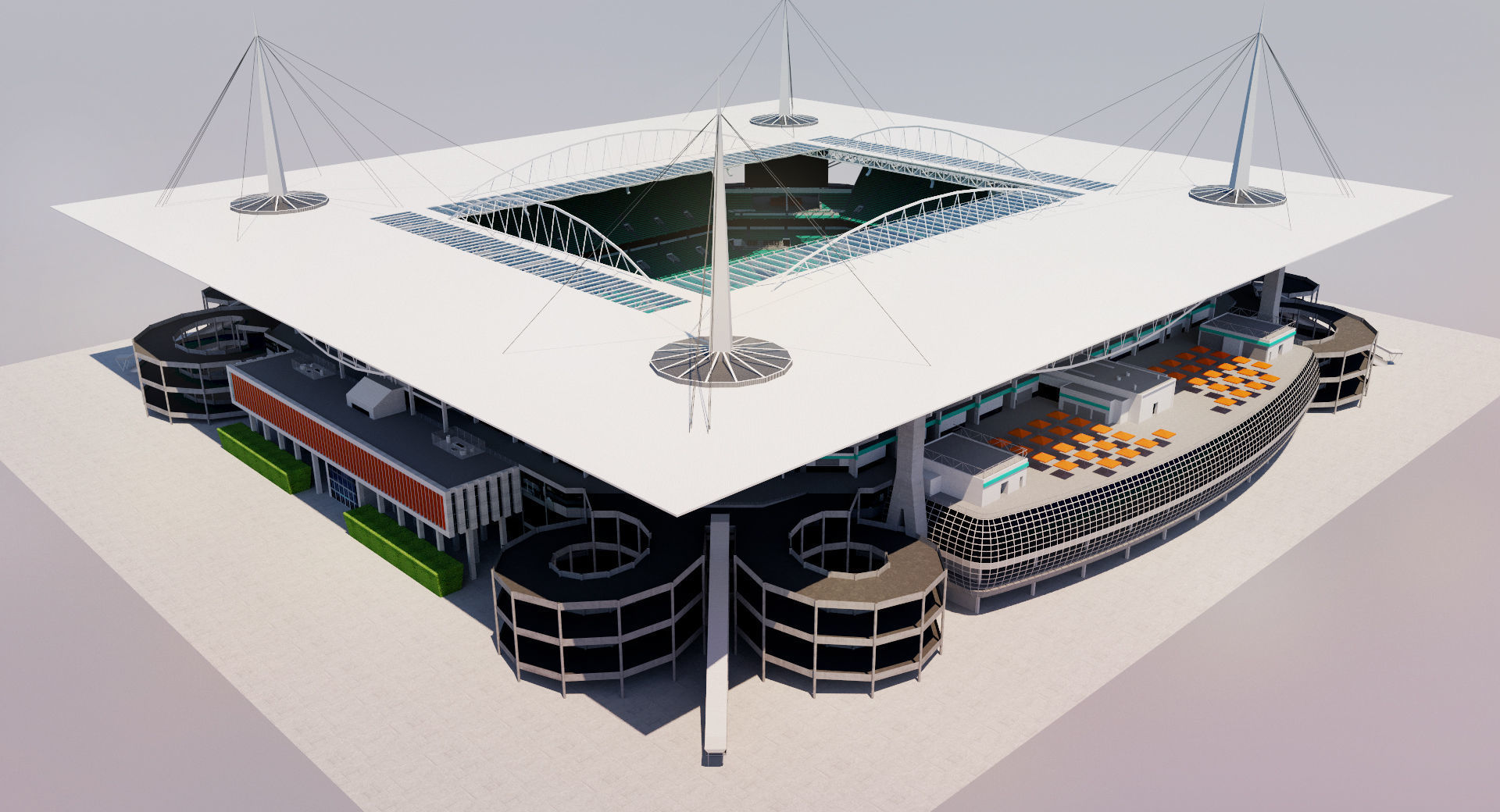 Hard Rock Stadium - Miami USA 3D model_2