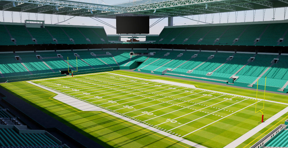 Hard Rock Stadium - Miami USA 3D model_1