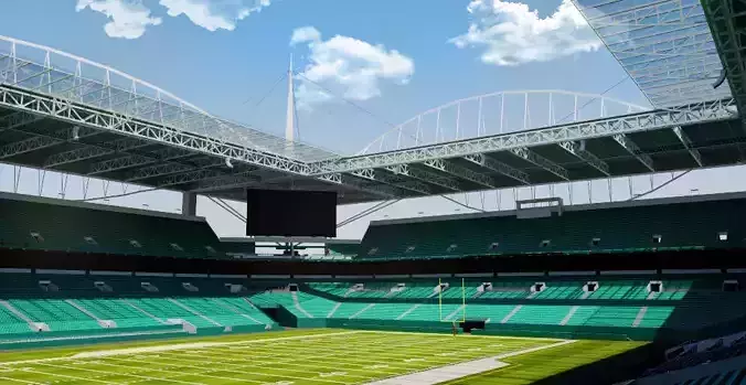 Hard Rock Stadium - Miami USA 3D model