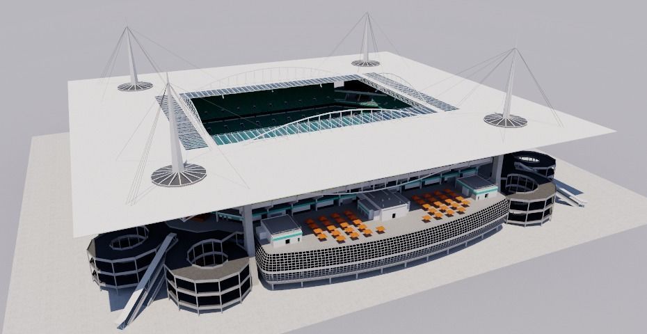 Hard Rock Stadium - Miami USA 3D model_6