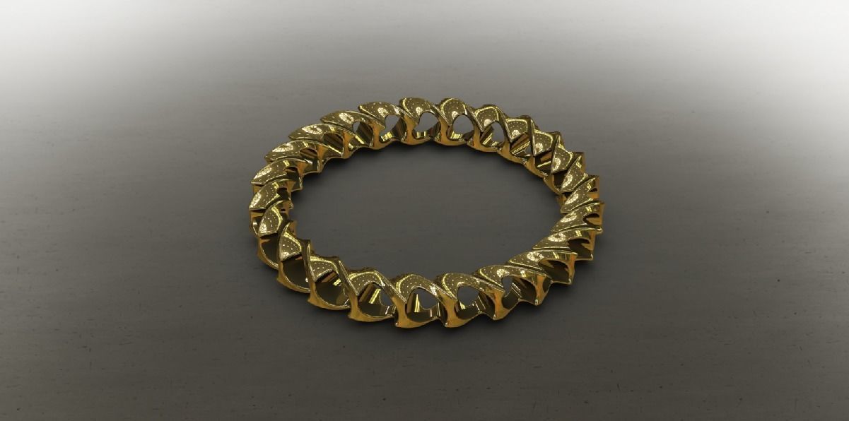 Bangle spiral ring 3D print model_28