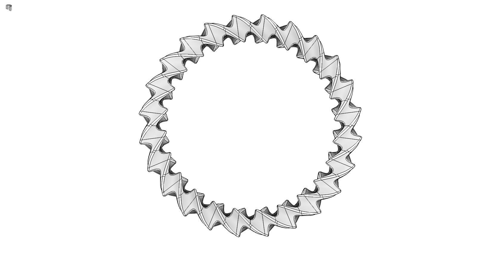 Bangle spiral ring 3D print model_17