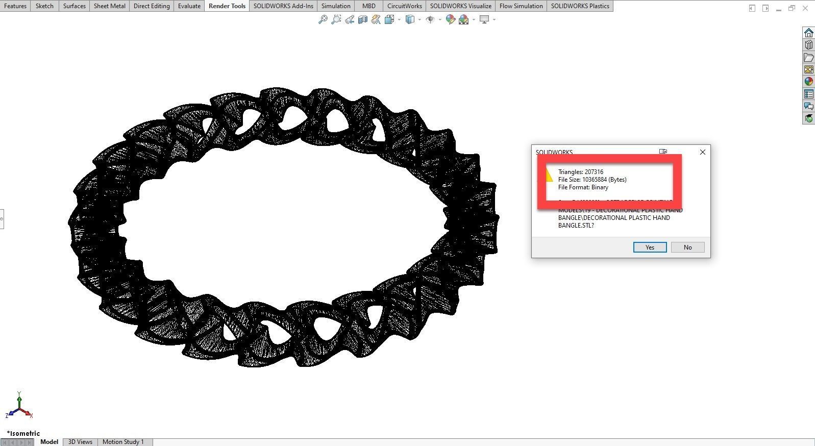 Bangle spiral ring 3D print model_26