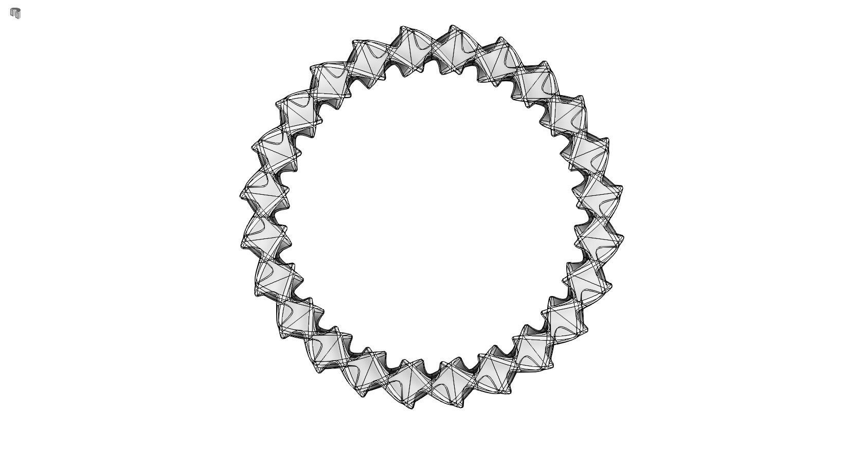 Bangle spiral ring 3D print model_18