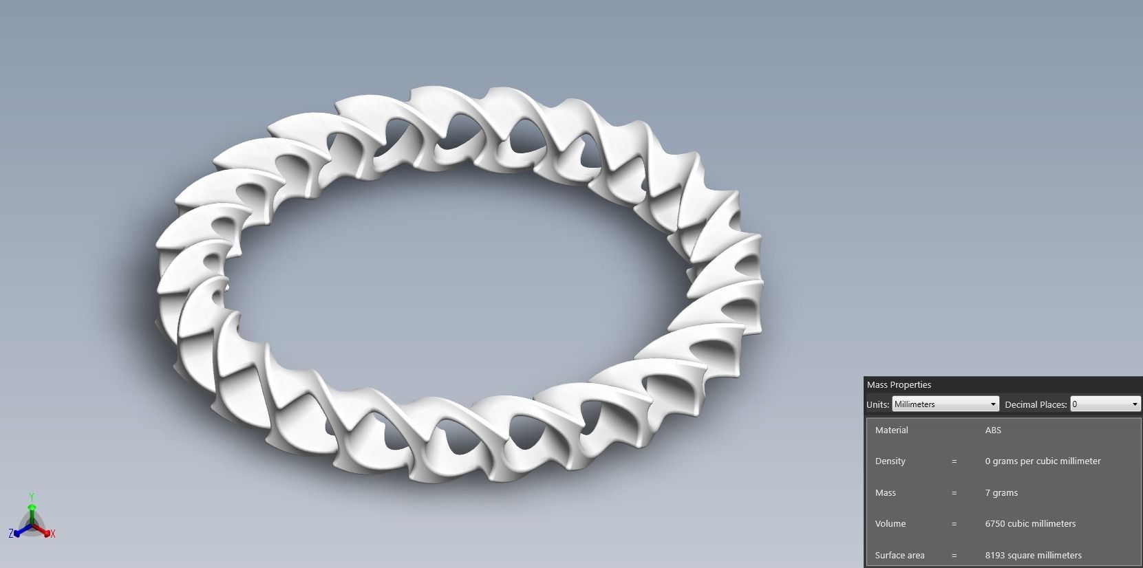 Bangle spiral ring 3D print model_27