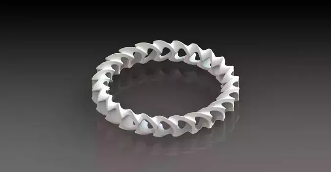 Bangle spiral ring