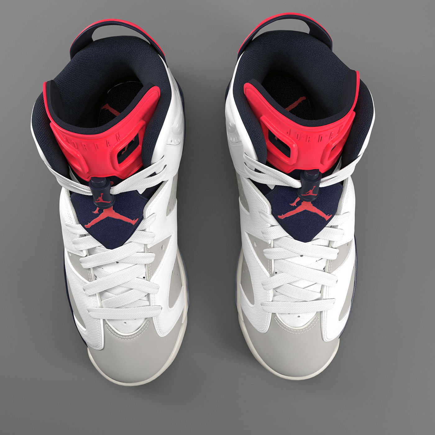 Air Jordan 6 Retro GS PBR 3D model_8