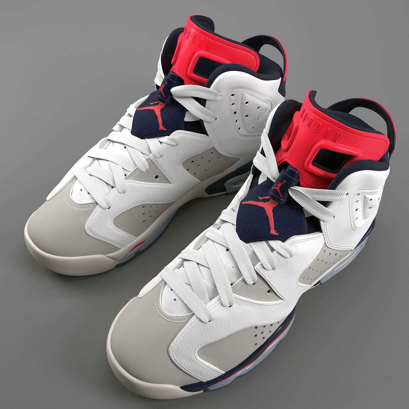 Air Jordan 6 Retro GS PBR 3D model_1