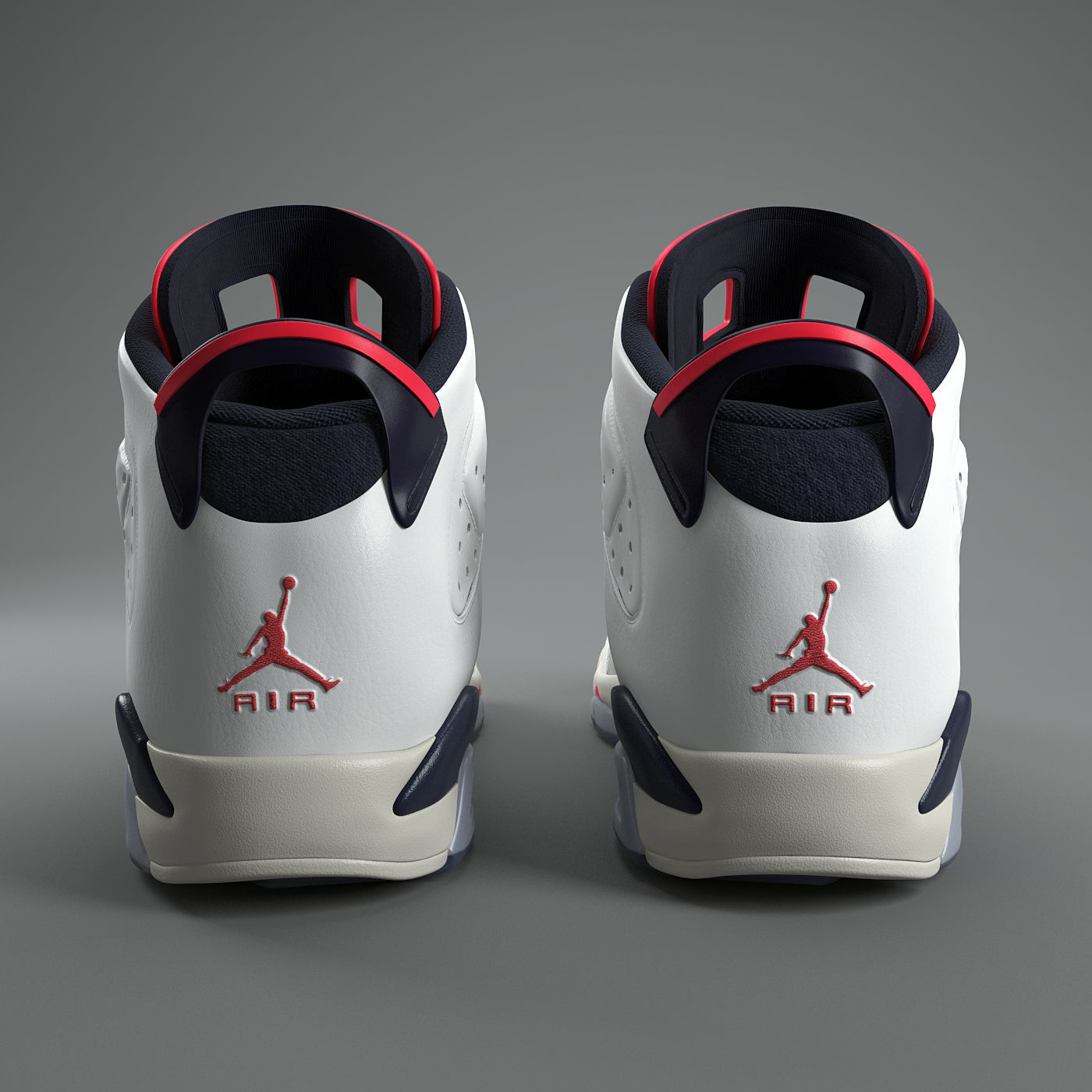 Air Jordan 6 Retro GS PBR 3D model_4