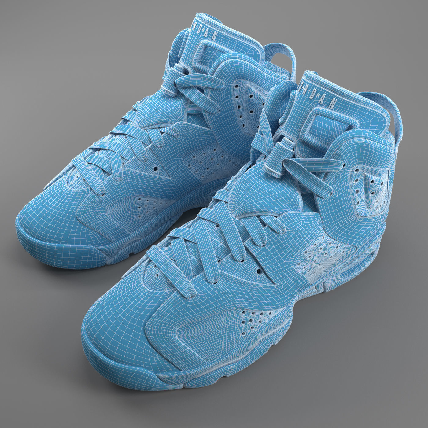 Air Jordan 6 Retro GS PBR 3D model_10