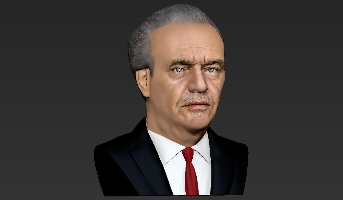 Jack Nicholson bust ready for full color 3D printing 3D print model_18