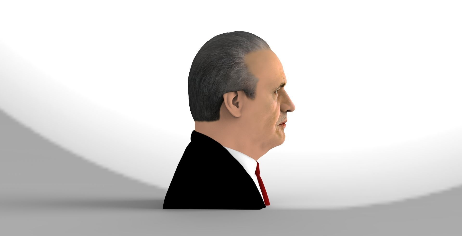 Jack Nicholson bust ready for full color 3D printing 3D print model_7