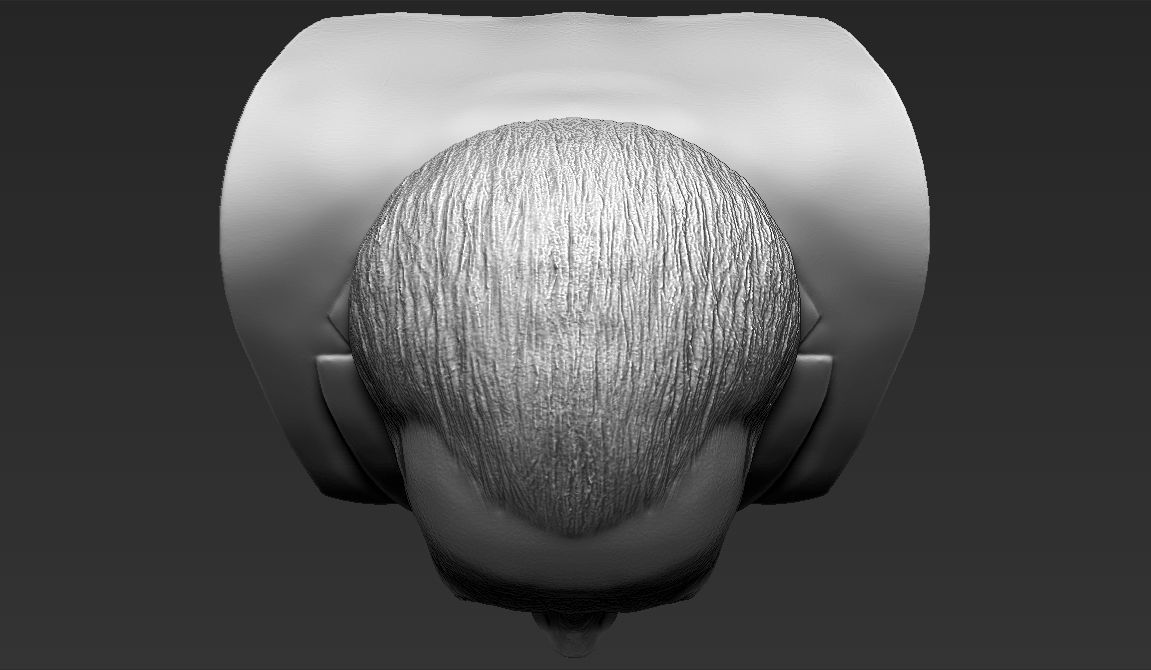 Jack Nicholson bust ready for full color 3D printing 3D print model_38