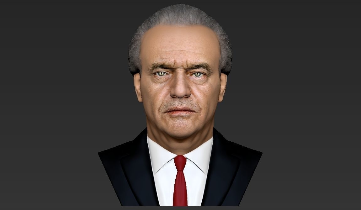 Jack Nicholson bust ready for full color 3D printing 3D print model_16