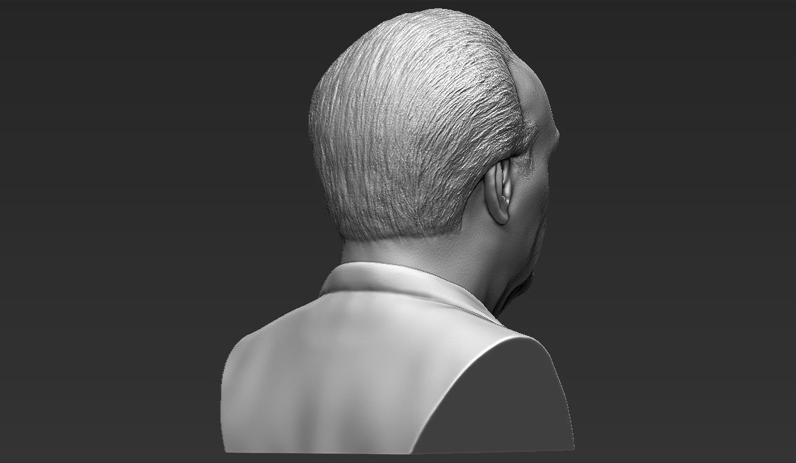 Jack Nicholson bust ready for full color 3D printing 3D print model_27