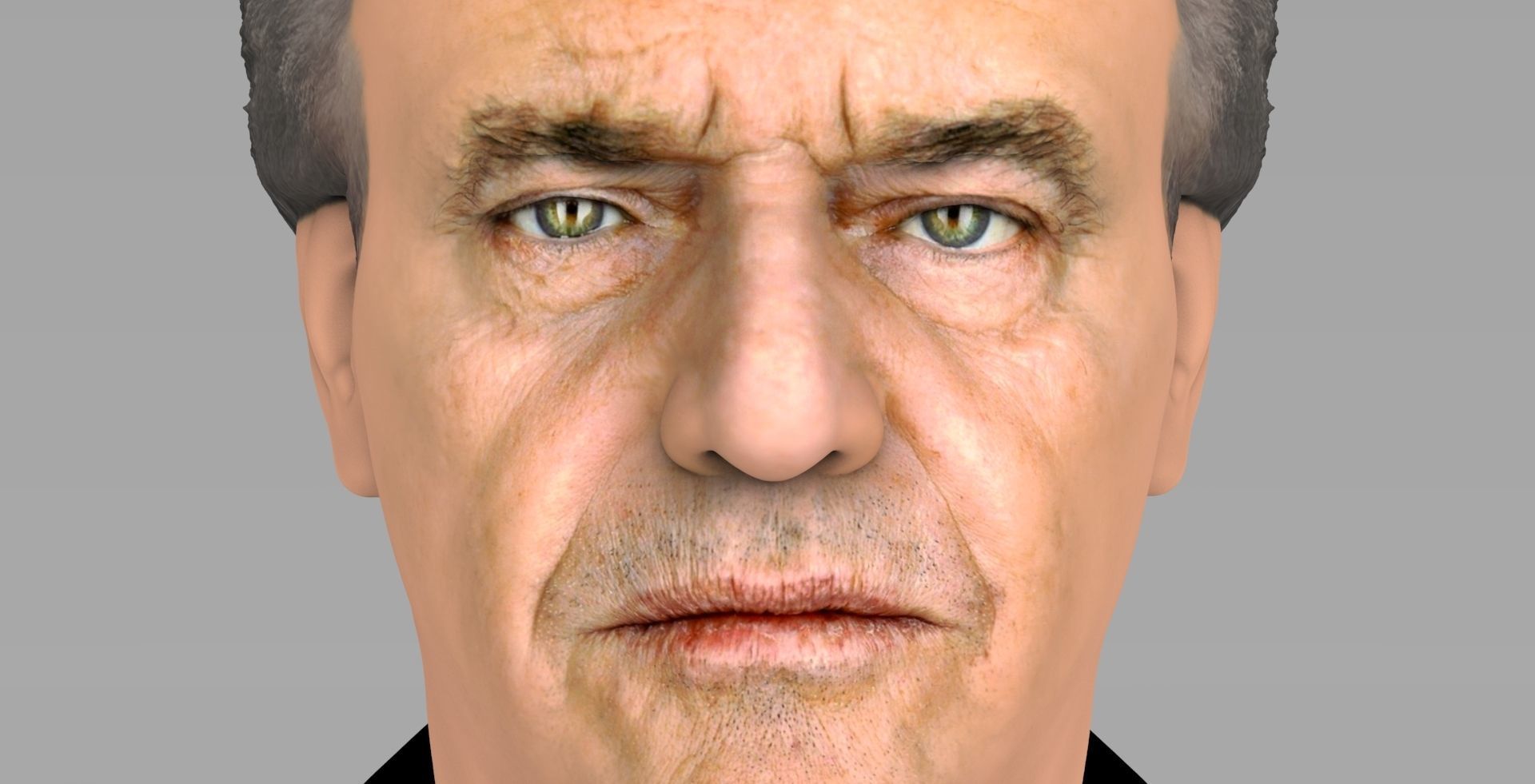 Jack Nicholson bust ready for full color 3D printing 3D print model_14