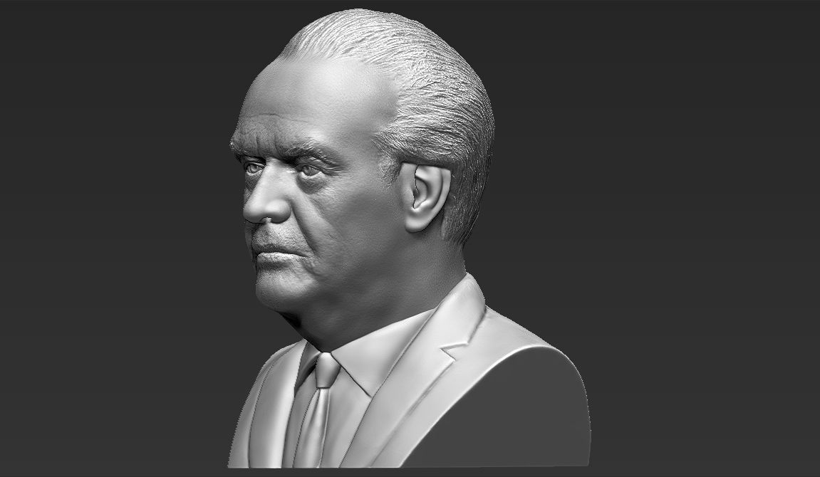 Jack Nicholson bust ready for full color 3D printing 3D print model_25