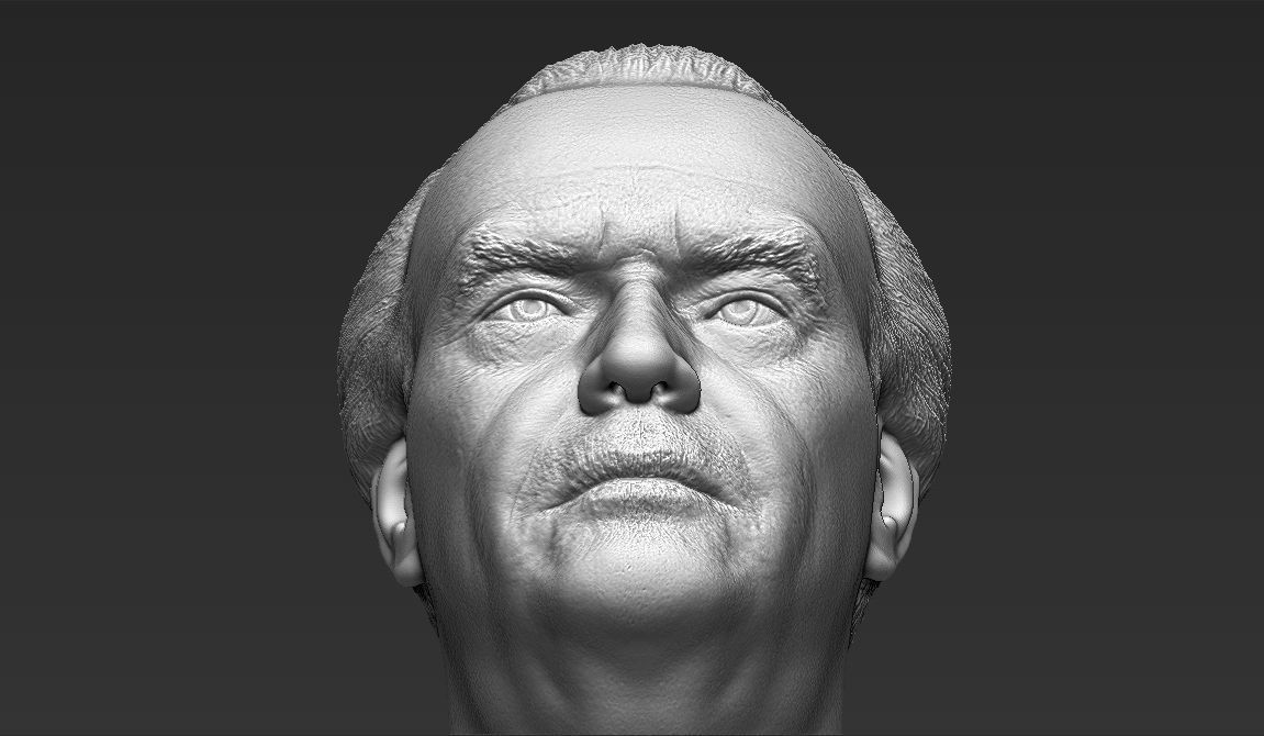 Jack Nicholson bust ready for full color 3D printing 3D print model_43