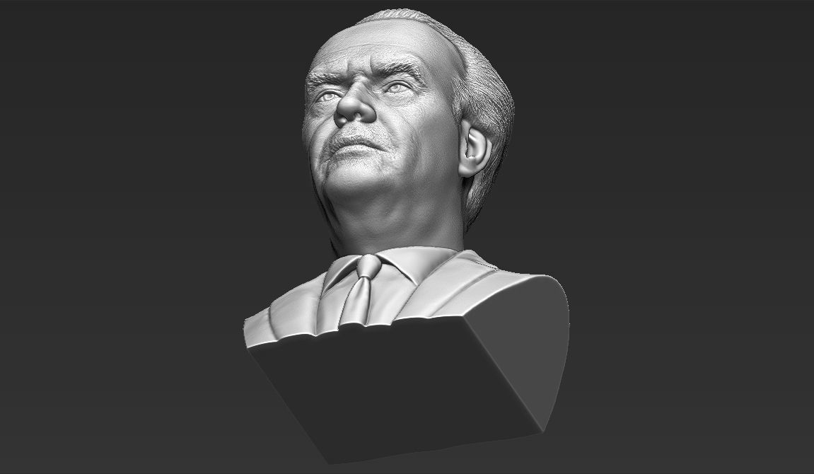 Jack Nicholson bust ready for full color 3D printing 3D print model_46