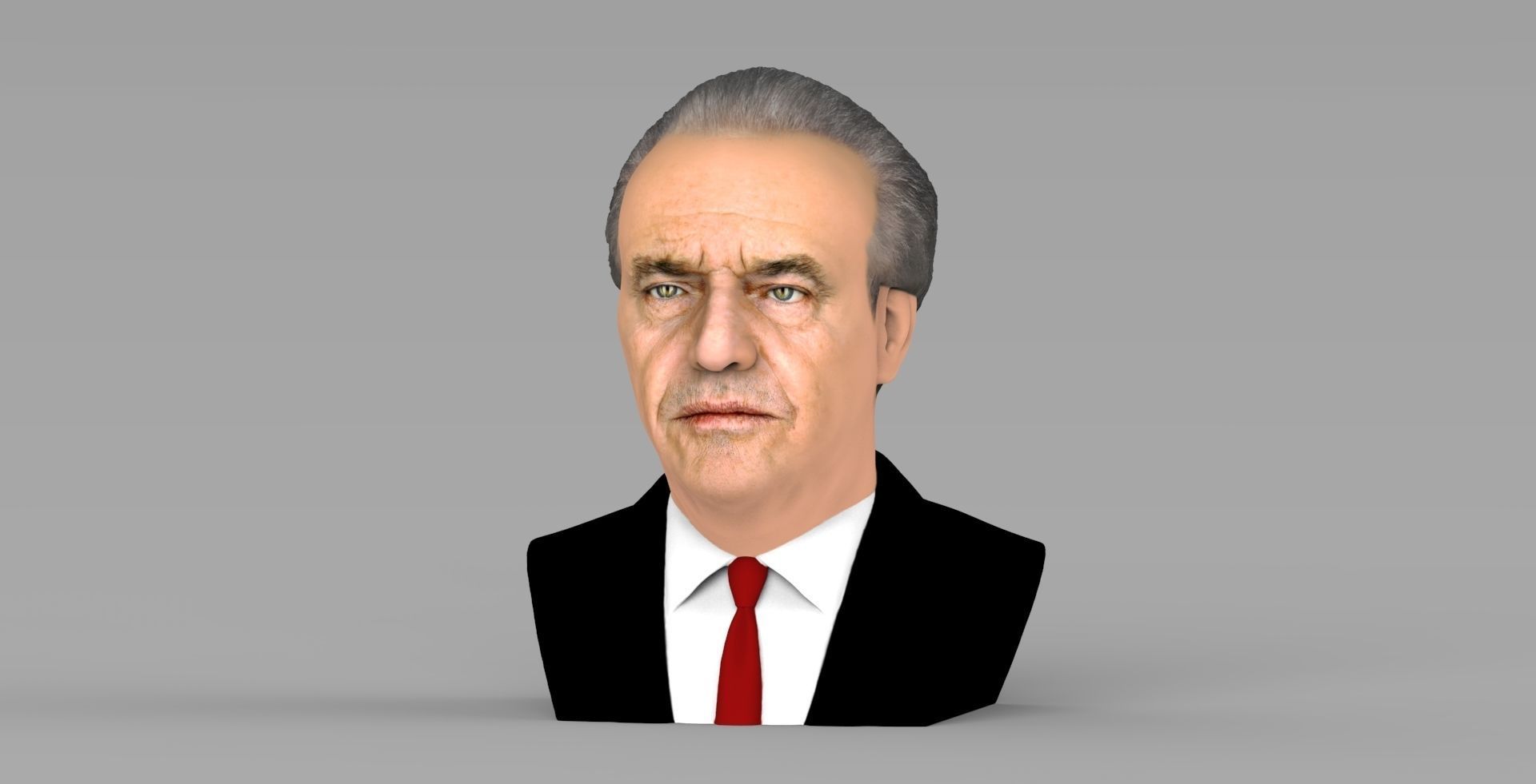 Jack Nicholson bust ready for full color 3D printing 3D print model_1