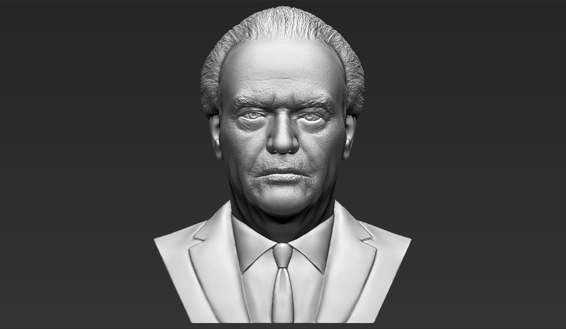 Jack Nicholson bust ready for full color 3D printing 3D print model_23