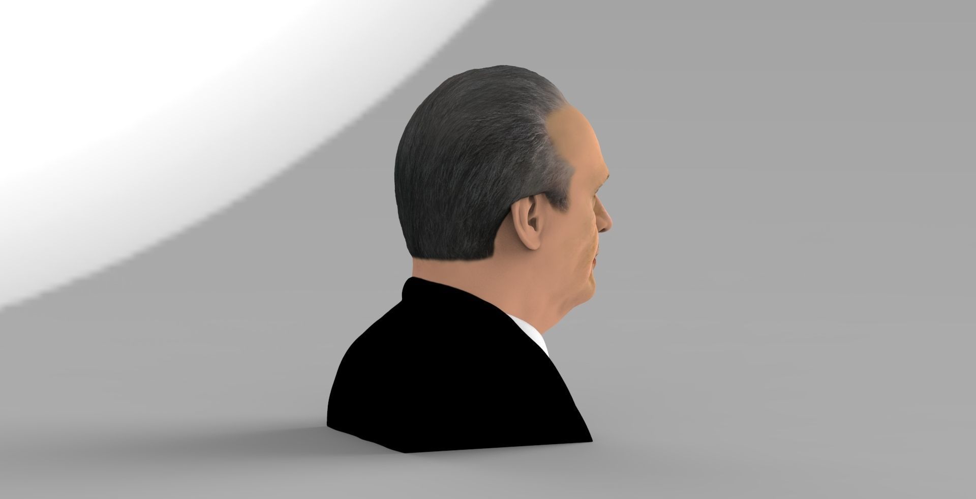 Jack Nicholson bust ready for full color 3D printing 3D print model_6