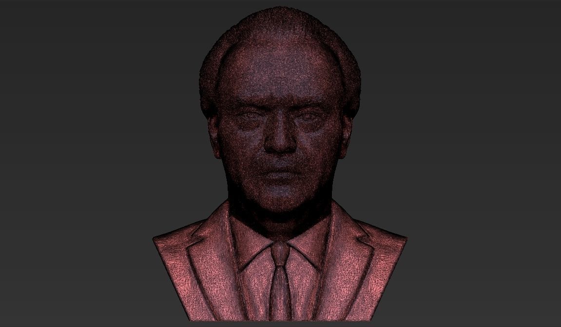 Jack Nicholson bust ready for full color 3D printing 3D print model_52