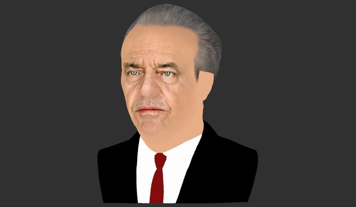 Jack Nicholson bust ready for full color 3D printing 3D print model_20