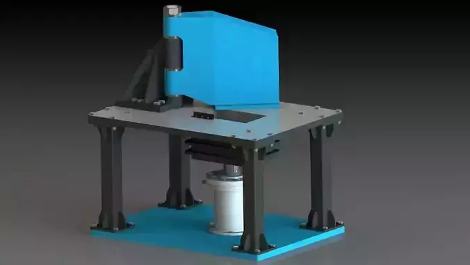 Hydraulic Packing Machine 3D model