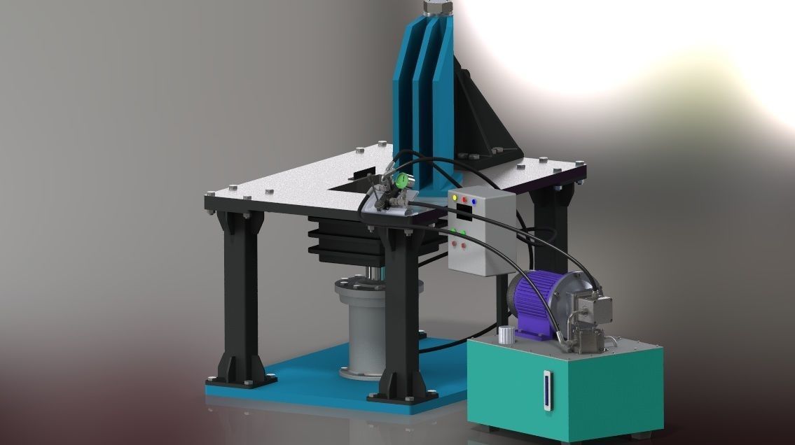 Hydraulic Packing Machine 3D model_4