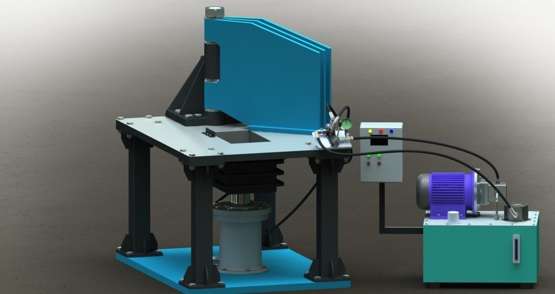Hydraulic Packing Machine 3D model_1