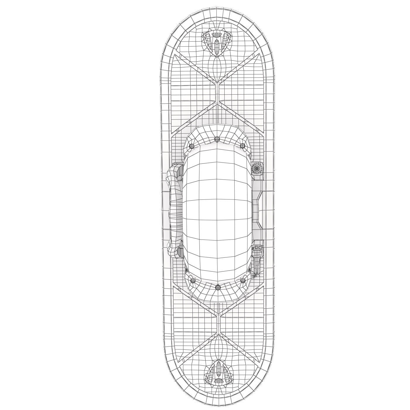 Hoverboard GeoBlade 500 Low-poly 3D model_7
