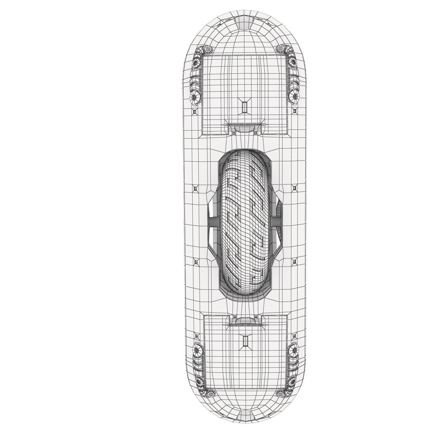 Hoverboard GeoBlade 500 Low-poly 3D model_8