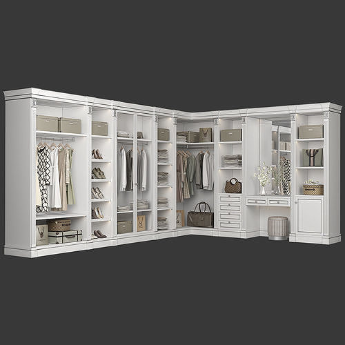 Classic Walk-in closet 91 3D model