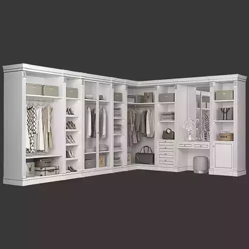 Classic Walk-in closet 91 3D model
