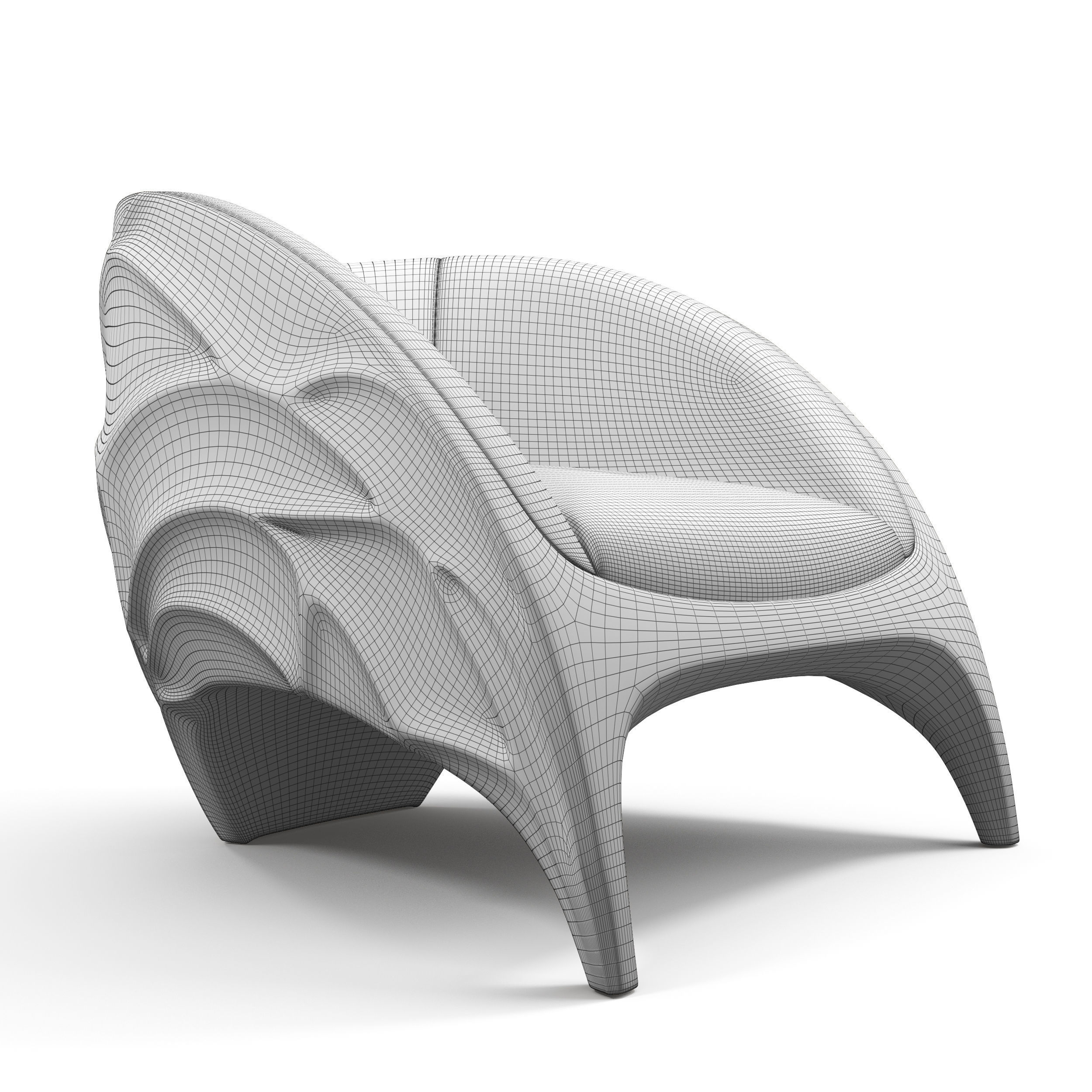 Triton K1400 armchair 3D model_5