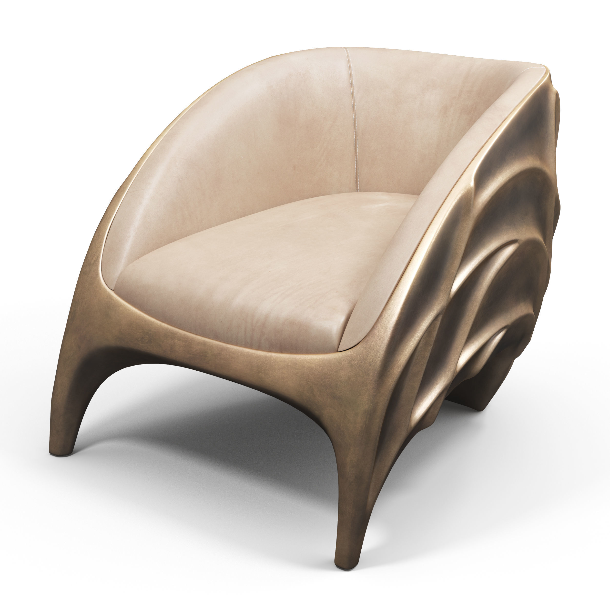 Triton K1400 armchair 3D model_3