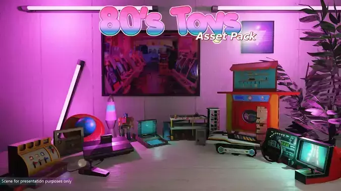 Low-Poly 80s Toys Pack Low-poly 3D model