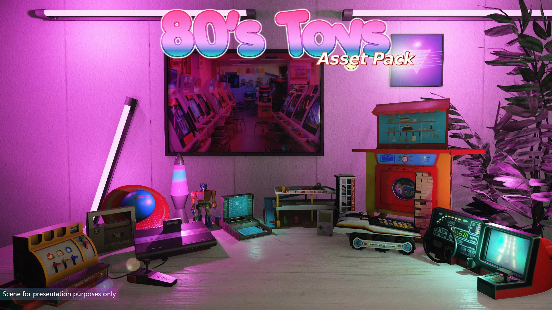 Low-Poly 80s Toys Pack Low-poly 3D model_0
